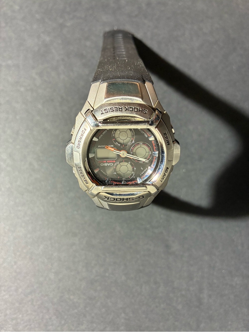 Y2K G-Shock Steel Silver and Black Sports Watch